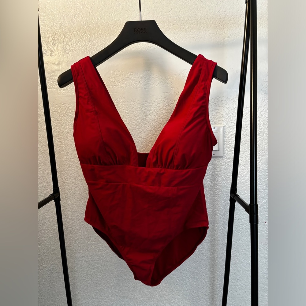 Deep V One Piece Swimsuit